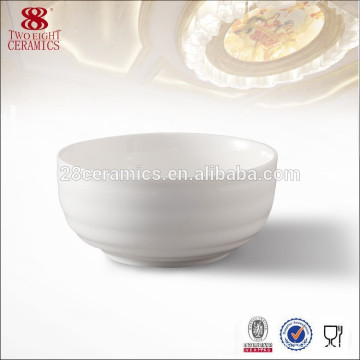 Chaozhou cheap small white ceramic bowl, cheap soup bowl for 5 star hotel